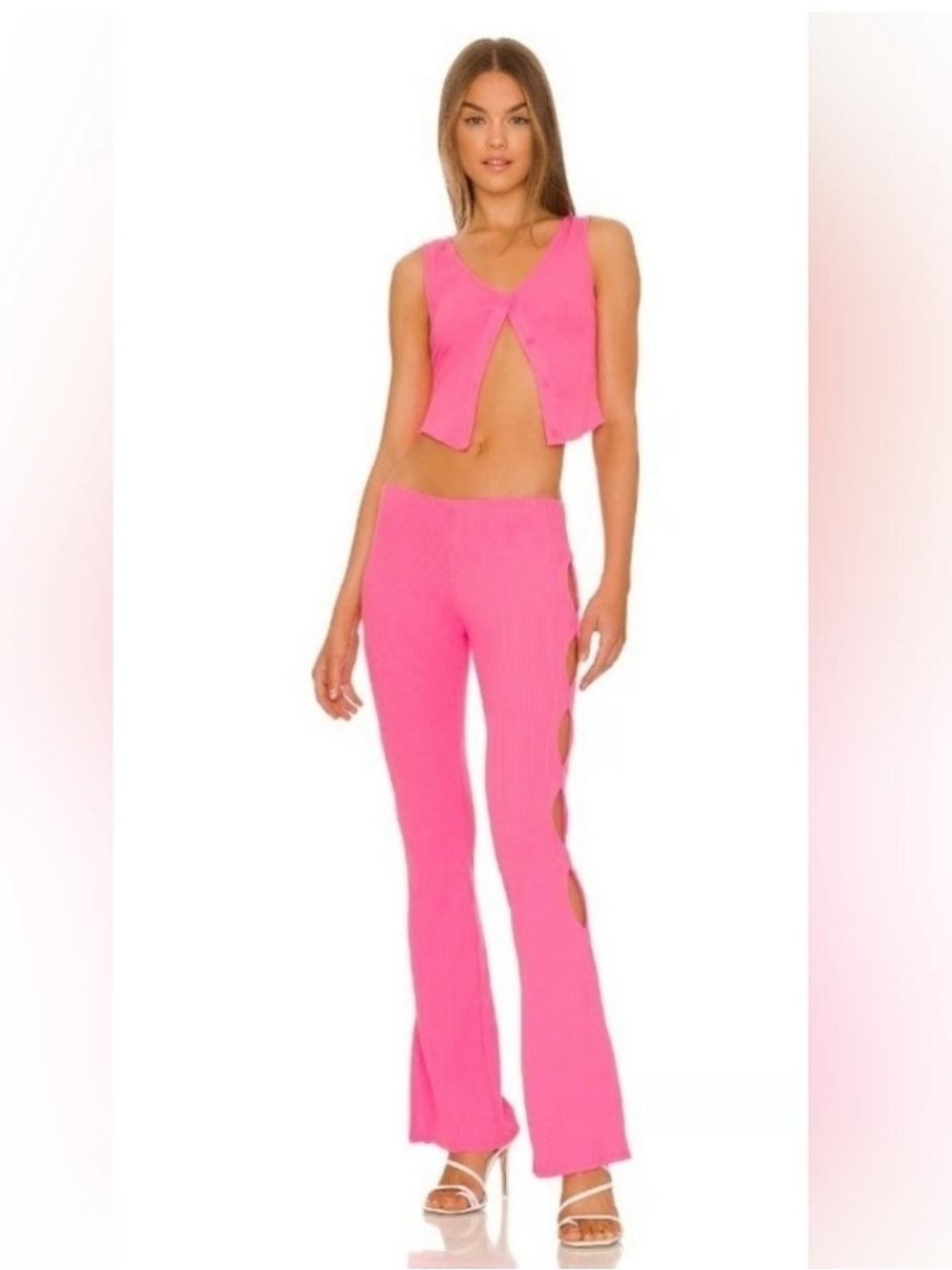 Camila Coelho Abby Top and Bottom (set) in hot pink